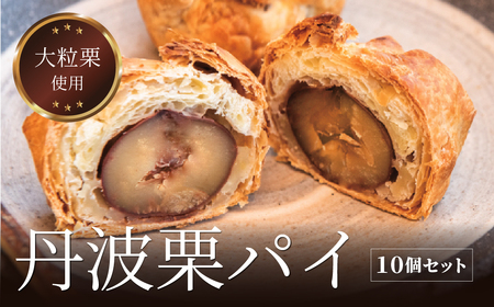 【最高級丹波栗使用】 丹波栗パイ （10個入り) 栗パイ E015