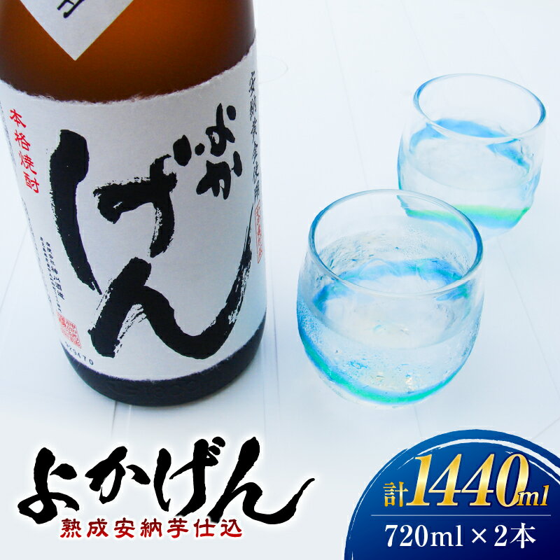 【ふるさと納税】 熟成安納芋仕込 焼酎 よかげん 720ml 2本 セット 焼酎 芋 芋焼酎 いも焼酎 安納芋 熟成 ロック 焼酎ロック まろやか ハヤシ ふるさと納税 鹿屋 おすすめ ランキング プレゼント ギフト