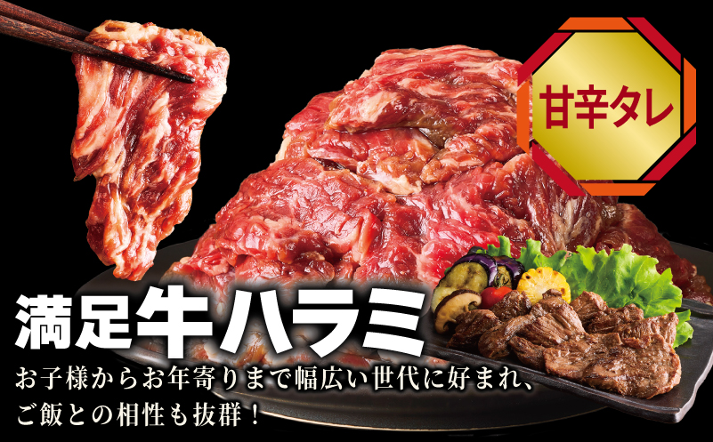 牛タン焼肉 オリジナルスパイス＆牛ハラミ甘辛 食べ比べ焼肉セット 合計1kg（250g×4P）