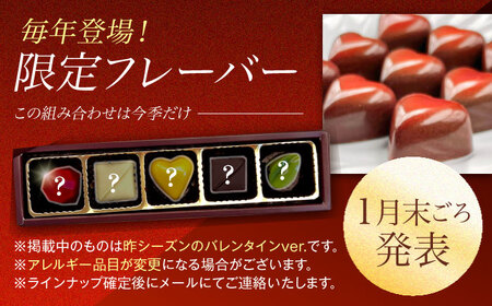 【2024年2月〜発送】ボンボンショコラ 5個入り / チョコ チョコレート お菓子 バレンタイン / 南島原市 / 本田屋かすてら本舗[SAW031]