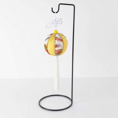 ふるさと納税 飛騨市 【伝統工芸品つるし飾り】きめ込み球の飾り物　飾り台付き　1台