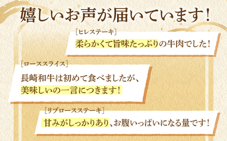 【全12回ステーキ定期便】長崎和牛 ヒレステーキ / サーロインステーキ / リブロースステーキ 平戸市 / 萩原食肉産業[KAD348]