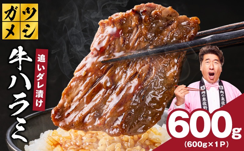 G4017 ガツめし牛ハラミ 600g 追いダレ漬け【焼肉 はらみ ハラミ 牛肉 訳あり サイズ不揃い】