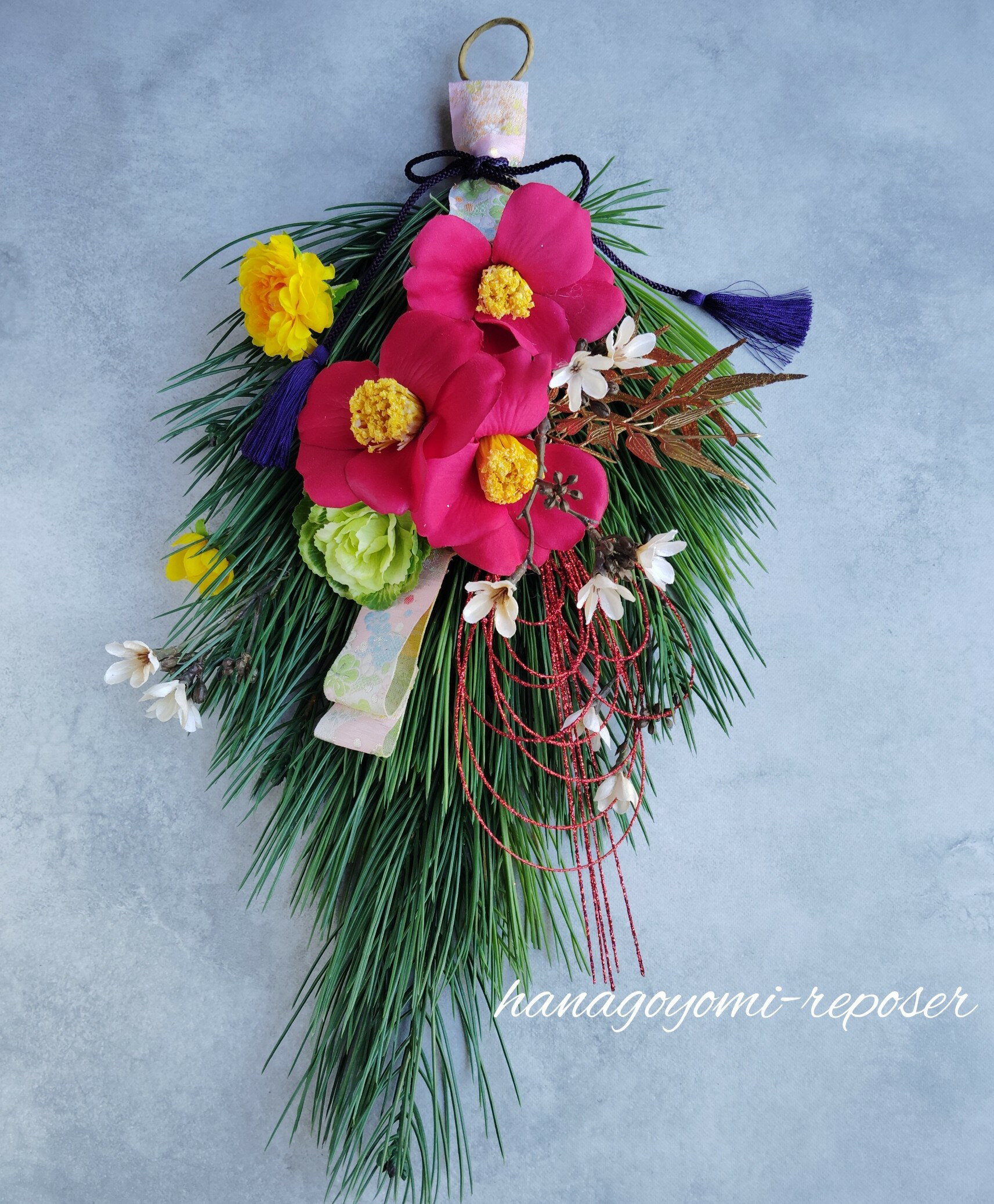 【ふるさと納税】豪華お正月スワッグ（036_5039）