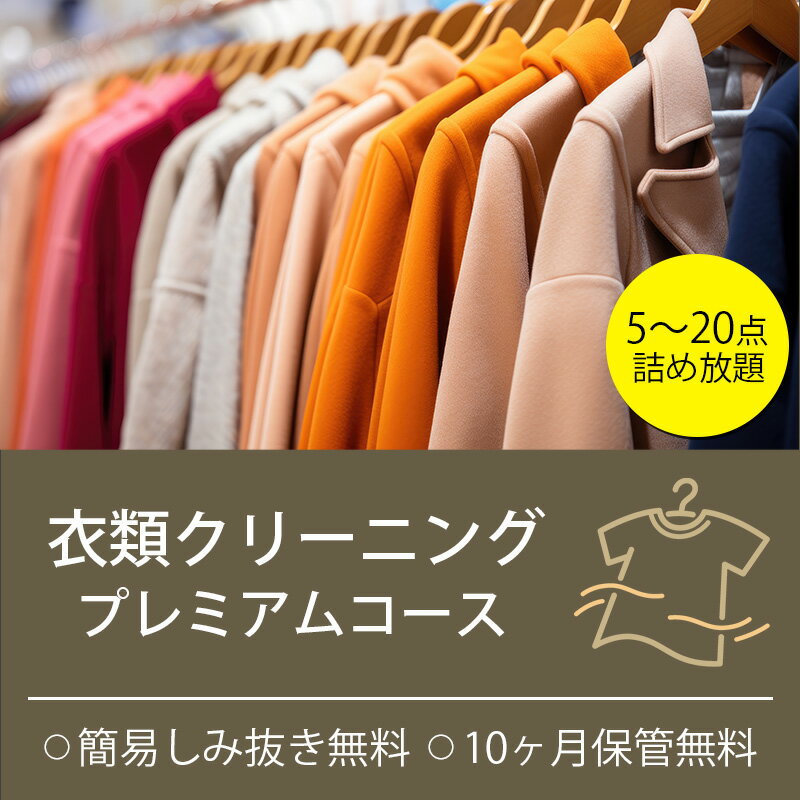 【ふるさと納税】衣類の宅配クリーニング プレミアムコース 詰め放題 保管付き クリーニング ハンガー仕上げ ダウン ワンピース シミ抜き無料 洗濯 冬物 安心 毛玉取り 撥水加工 防虫 抗菌 除菌 引っ越し 衣類 早い ヤマトヤクリーニング 糸魚川