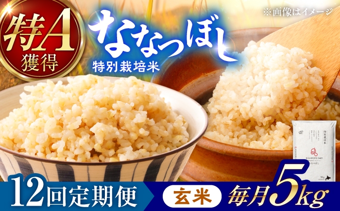 
                  【令和8年産】【新米】【12回定期便】農家直送！特別栽培米ななつぼし【玄米】5kg | 株式会社きしもとファーム [BOBB028]
                