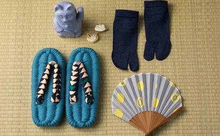 布ぞうり MERI 八つ橋　布草履 室内履き 健康 洗える 墨田区 M：24cm