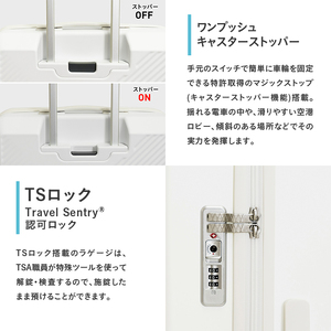 スーツケース 最短 7日以内配送 Brush 北海道 カラーパレット LTD 95L LARGE_ No.5807477 シマエナガホワイト キャリーケース 旅 キャリー かばん バッグ 国産 日本製