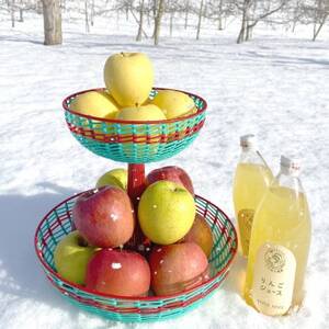 したみち農園 / りんごジュース 果汁100% 1000ml×2本セット【1724884】