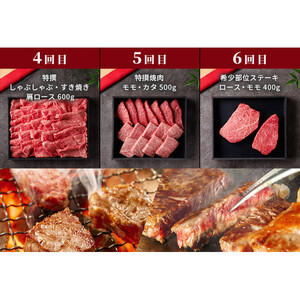 990.【 和牛 セレブ（鳥取 和牛 定期便：6回）】レギュラークラス | 牛肉 すき焼き ステーキ しゃぶしゃぶ 焼き肉 焼肉
