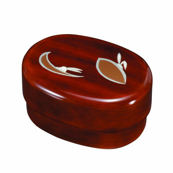 【ふるさと納税】小判入子弁当箱 杢目 かくれんぼ（中子なし）シール付 ［YG485］ | 工芸品 日用品 キッチン 弁当箱 ランチボックス 送料無料 おすすめ 人気