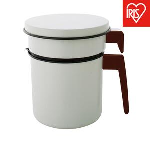 活性炭オイルポット９００ｍｌ　カートリッジ1個付　H-OP900　ホワイト