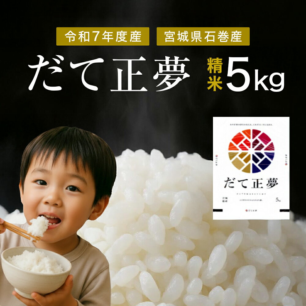 【ふるさと納税】 だて正夢　精米5kg　令和7年度産