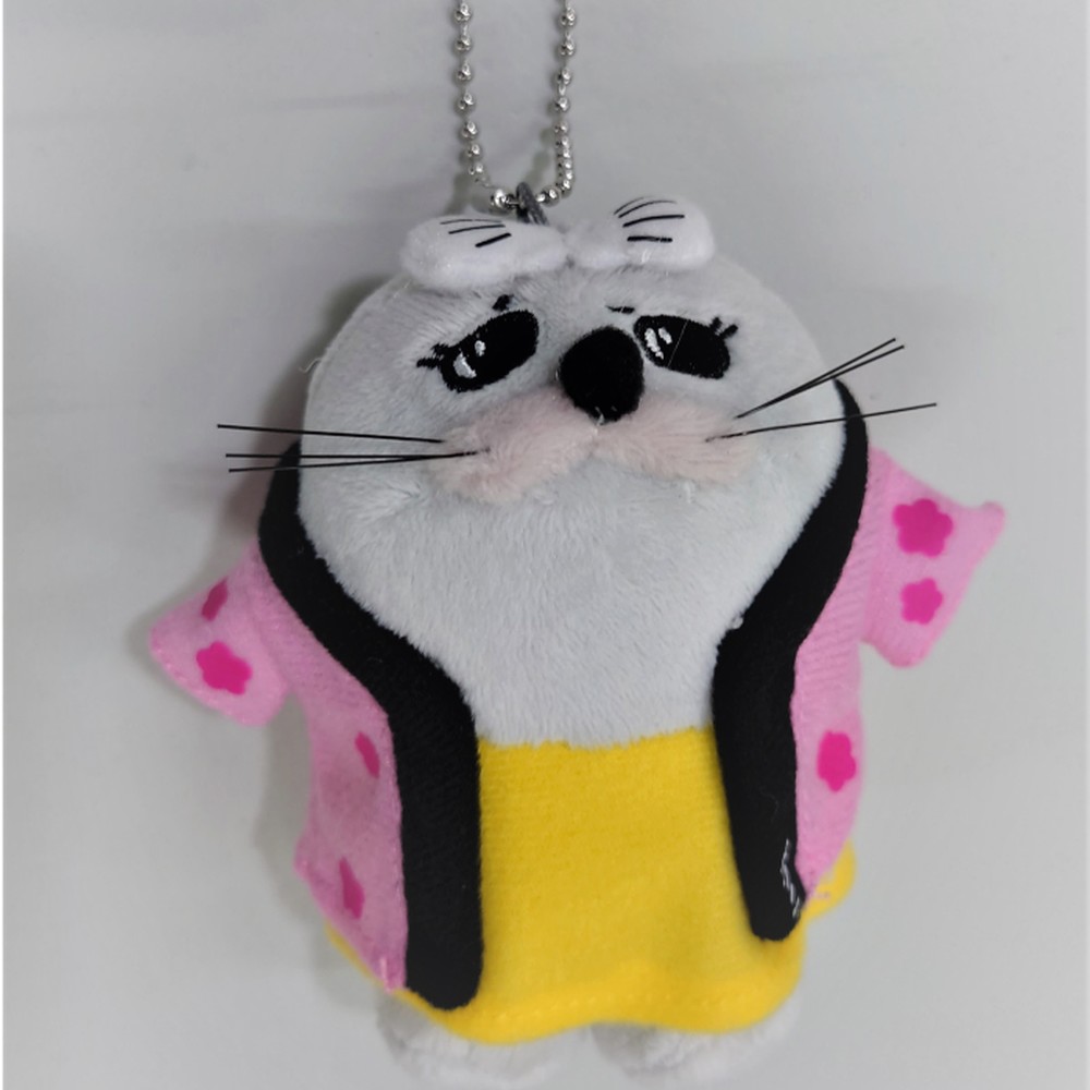 15-318 【お中元】ゆるキャラ紋太・べつこグッズ(ぬいぐるみ小×2、PVCキーチェーン、缶バッジ)