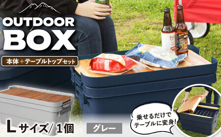 DIY風テーブルトップセット　グレー　Lサイズ/ 恵那市 / 東谷株式会社 明智流通センター [AUAD096] 収納ボックス 収納ボックス 収納ボックス 収納ボックス 収納ボックス