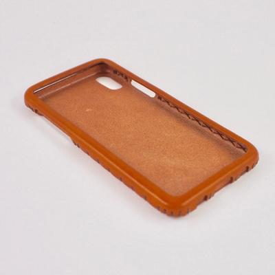 ふるさと納税 七尾市 【iPhoneXS用】本革ケース/ブラウン/ハンドメイド