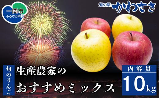 【先行予約】道の駅かわさき 旬のりんご 生産農家のおすすめ詰合せ 10kg 11月頃から順次発送 シナノゴールド・シナノスイート・ジョナゴールド・ふじ・大夢・青林・はるか/他
