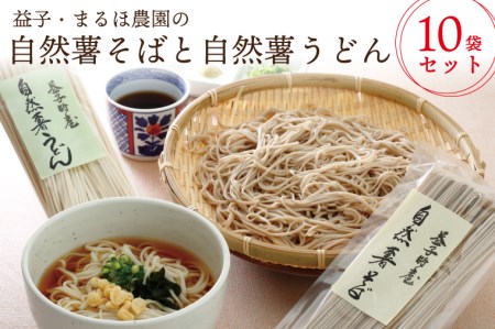 自然薯 そば うどん 10袋 益子町産 AJ002
