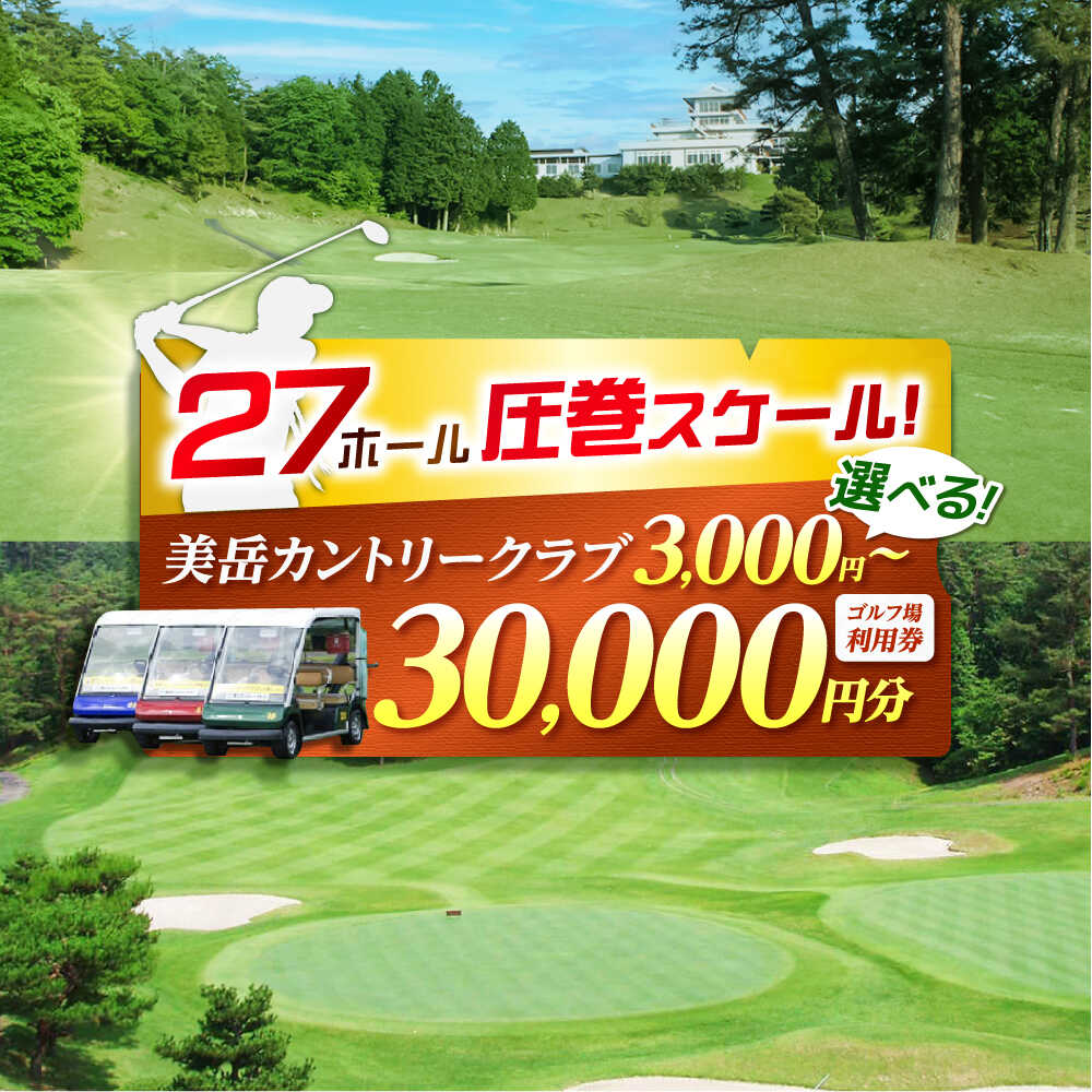 【ふるさと納税】【金額が選べる】美岳カントリークラブ ゴルフ場利用券 / ゴルフ チケット 岐阜 御嵩町 / 美岳カントリークラブ [AVAM005]