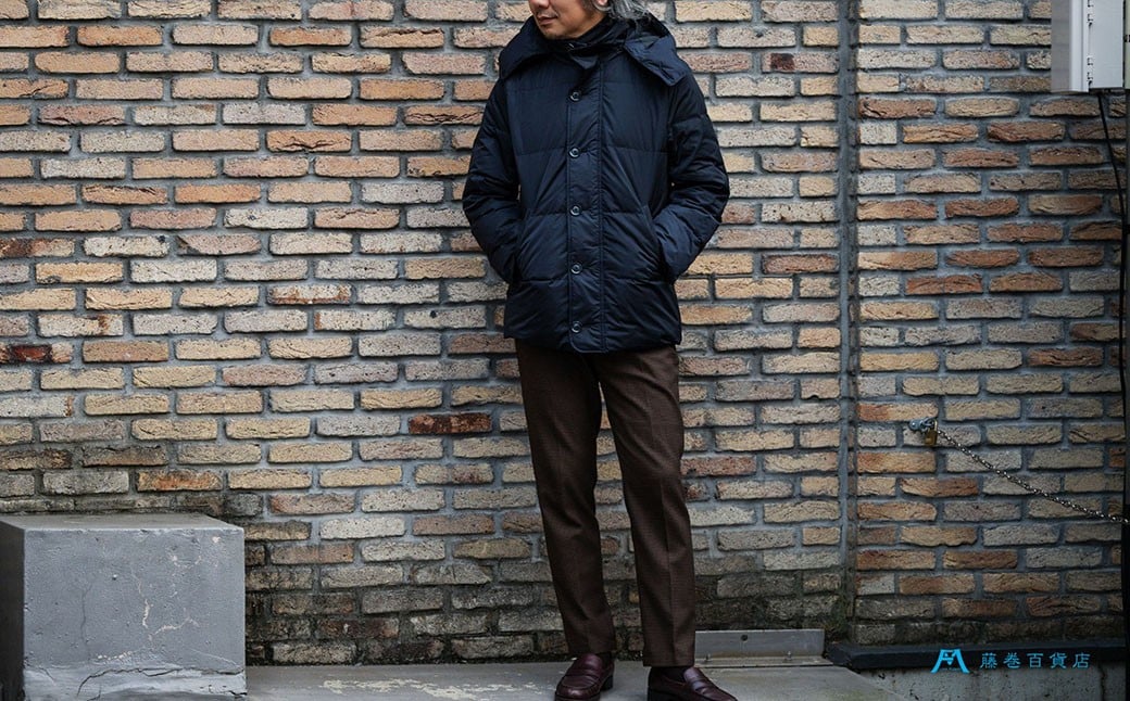 【Mサイズ】 【藤巻百貨店】 HOKKAIDO DOWN×CENTENA （ネイビー） 北海道ダウンコート M 【2026年12月上旬より順次発送】 ダウン ダウンコート コート ダウンジャケット 北