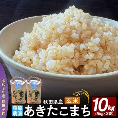 ふるさと納税 北秋田市 米【令和8年産 新米予約】秋田県北秋田市産 あきたこまち 玄米10kg|fjne-021001