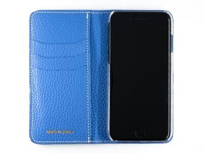 maf pinto アイフォーンケース 本革 日本製 (iPhone SE 第2世代 ／ 8 ／ 7, ) ADRIA LINE 【フレッシュブルー】
