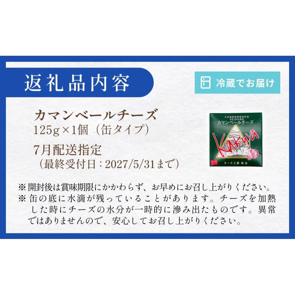 【7月配送】 カマンベールチーズ 1個 缶タイプ チーズ工房角谷 KAKUYA カマンベール 配送月指定