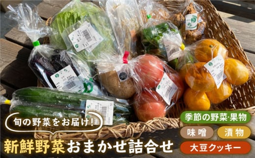 
【旬の野菜をお届け】新鮮野菜・加工品 おまかせ詰め合わせ【だいちの家】[HAG015]
