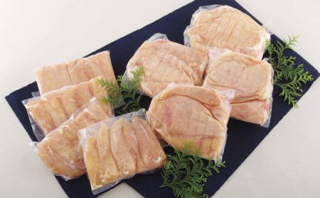 【全3回定期便】ながさき福とり 鶏肉むね・ささみセット 各回 計6,000g 総計約18kg 臭みなしブランド鶏【長崎福鳥】鶏肉