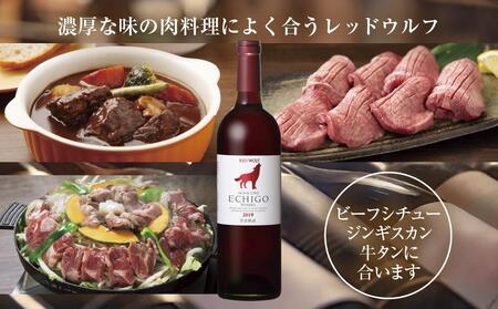 無地熨斗 雪室熟成ワイン レッドウルフ 赤ワイン 750ml 2本セット アグリコア  越後ワイナリー  メルロー カベルネソーヴィニヨン 辛口 ミディアム 度数12% 国産ワイン 送料無料 新潟県 