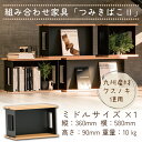 【ふるさと納税】組み合わせ家具「つみ木ばこ2」ミドルサイズ ユニット家具 シェルフ 収納棚 本棚 サイドテーブル 九州産クスノキ FKK19-02B