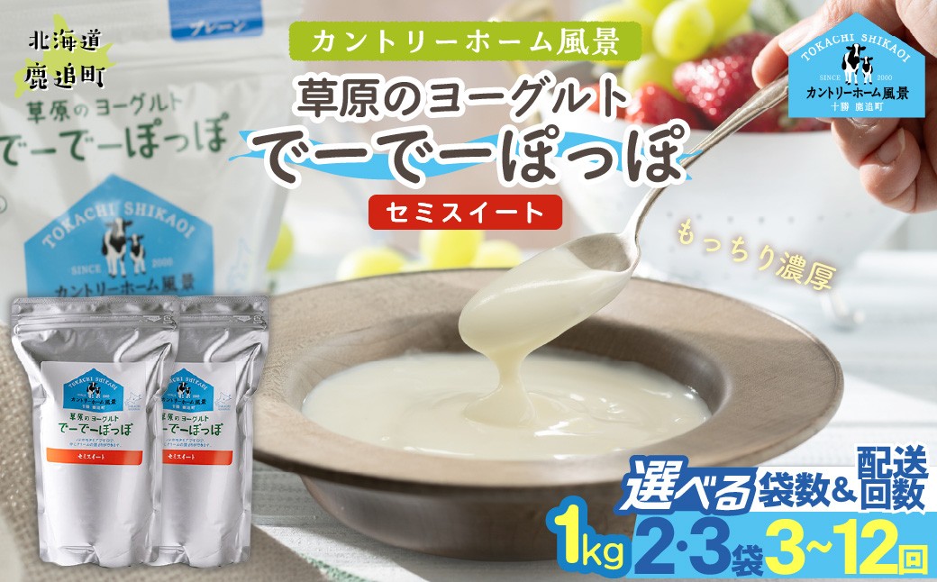
                  草原のヨーグルト でーでーぽっぽ 1kg 《セミスイート》 選べる個数・配送回数 【 ふるさと納税 人気 おすすめ ランキング 牛乳 ヨーグルト 生乳 濃厚 クリーミー 手作り 北海道 十勝 鹿追町 送料無料 】 SKB131-v
                