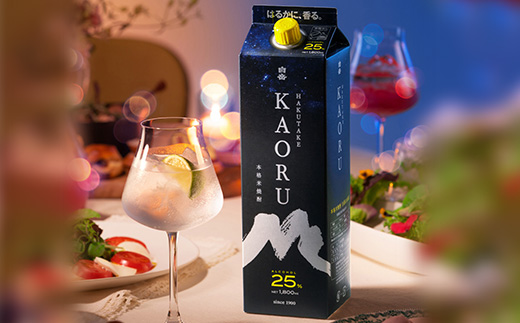 【12/19～27発送】本格米焼酎 ｢ 白岳KAORU ｣ 900ml 6本セット 計5.4L 25度 本格 米焼酎 焼酎 しょうちゅう お酒 酒 白岳 はくたけ カオル KAORU  年内発送 年内