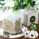 【ふるさと納税】【無添加石鹸・化粧品】福岡県八女オリーブリーフ石鹸(100g×2個セット) せっけん 安心安全 国産 保湿 潤い 添加物不使用