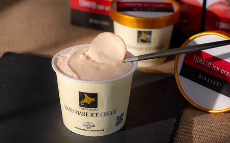 【ニシパの恋人使用】びらとりトマトアイス120ml 10個セット【 アイス アイスクリーム トマト トマトアイス スイーツ 】 BRTP002