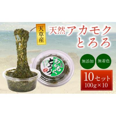ふるさと納税 上天草市 天草産天然アカモクとろろ(100g×10セット)