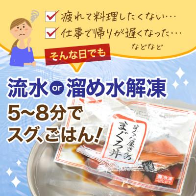 ふるさと納税 いわき市 まぐろ屋さんのまぐろ丼|小分け漬けパック(80g×22パック) |  | 03