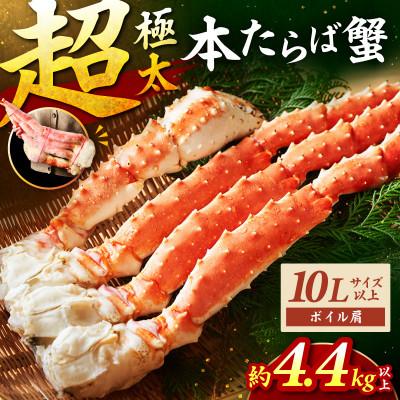ふるさと納税 泉南市 □【極太メガサイズ】ボイルたらば蟹肩 10L以上(約4.4kg以上(2.2kgx2肩))