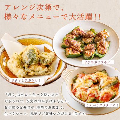 ふるさと納税 高原町 焼くだけ簡単 手作りの美味しさ宮崎県産素材のピーマンの肉詰め1kg TF823 |  | 03
