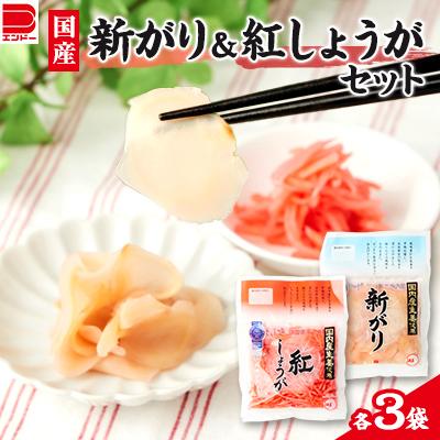 ふるさと納税 佐野市 国産 新がり・国産 紅しょうがセット