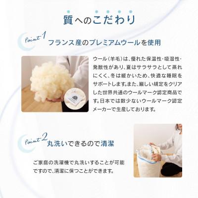 ふるさと納税 高松市 香川県高松市で製造　洗えるウール100%ベットパットW |  | 01