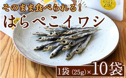 はらぺこイワシ10袋セット(25g×10袋)海産物 いわし 鰯 おつまみ おかず【下園薩男商店】akn086-12