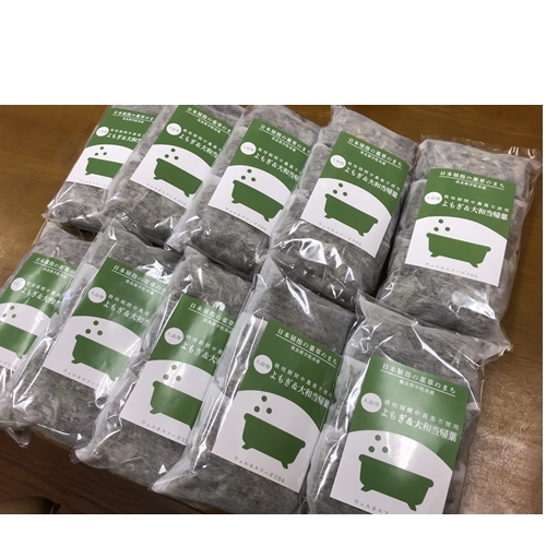 よもぎ & 大和当帰 入浴剤 50包(1袋 5包入×10個)／ ウェルネスフーズ UDA バスグッズ 無添加 有機栽培 リラックス ストレス解消 ボディケア 肌荒れ改善 疲労回復 薬草 ハーブ 奈良県