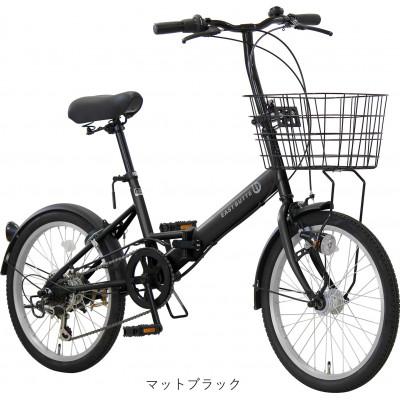 ふるさと納税 四日市市 オリタタミ自転車20型6段変速　LEDオートライト　マットブラック |  | 01