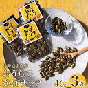 【ふるさと納税】北海道恵庭産 おうちでかぼナッツ 46g×3袋 南瓜 かぼちゃ カボチャ 種 かぼちゃの種 ナッツ かぼナッツ おつまみ スイーツ 北海道 恵庭市 恵庭 ふるさと納税【670004】