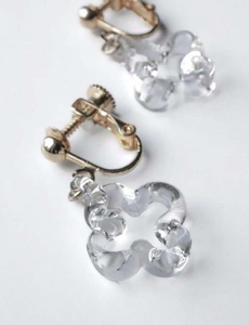 HARIO イヤリング トレフル HAP-TFB-E｜耐熱 ガラス アクセサリー ハリオ 職人 繊細 フォーマル カジュアル きれいめ おしゃれ 20代 30代 40代 贈答 プレゼント ギフト 贈り