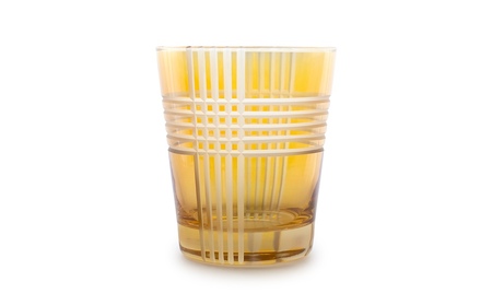 浅草切子 KANA KURITA「ギンガムオールド」化粧箱入り (カラー：アンバー)_0012-094-T07-3