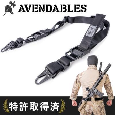 ふるさと納税 桐生市 Avendables タクティカル スリングベルト デュアルアジャスター サバゲー 狩猟用 ブラック