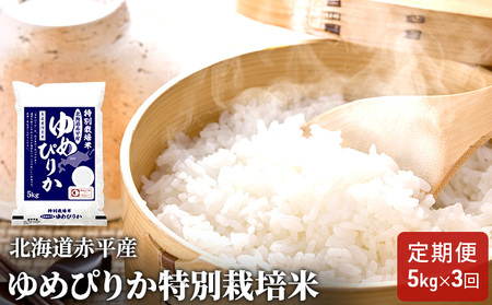 ゆめぴりか精米特別栽培米 北海道産 ゆめぴりか【5kg】【定期便3回】