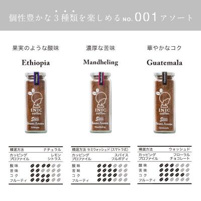 ふるさと納税 名古屋市 コーヒー スティック INIC coffee 3カ国 No.1 アソート ギフト 55g×3本 |  | 02